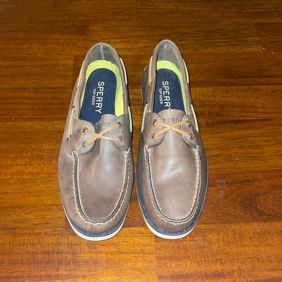 Sperry Top-sider Leeward men’s boat shoes . Gray with white soles. Size 10. NWOT - Picture 1 of 10